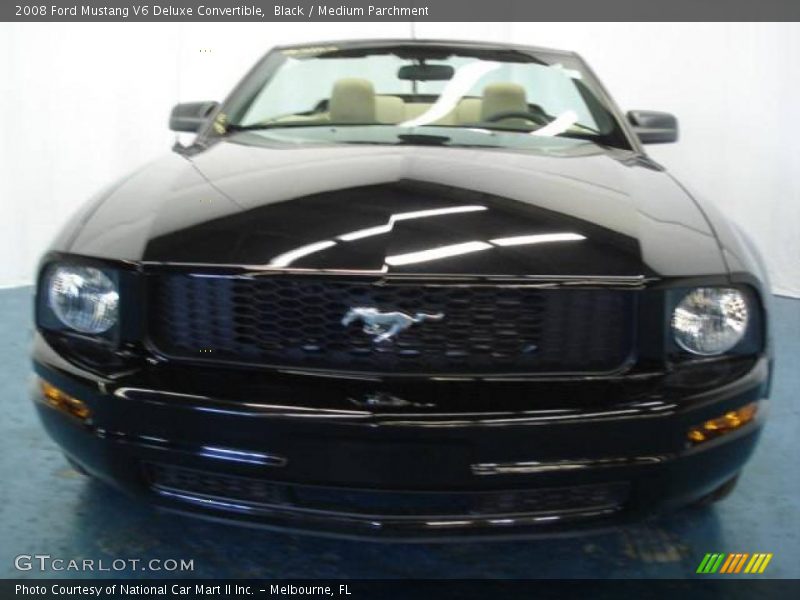 Black / Medium Parchment 2008 Ford Mustang V6 Deluxe Convertible