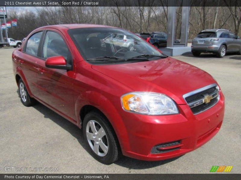 Sport Red / Charcoal 2011 Chevrolet Aveo LT Sedan