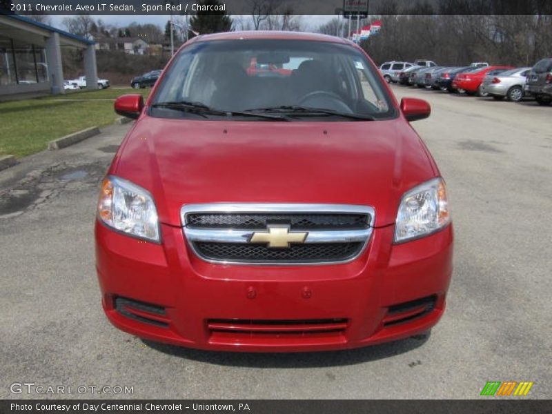 Sport Red / Charcoal 2011 Chevrolet Aveo LT Sedan