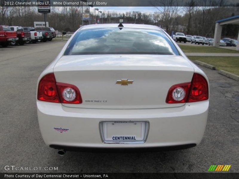 White Diamond Tricoat / Ebony 2012 Chevrolet Malibu LT