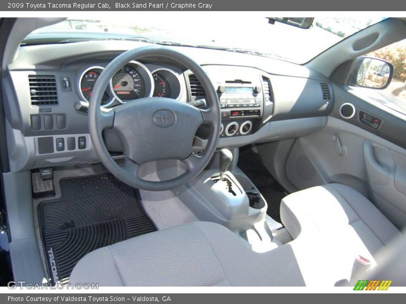 Black Sand Pearl / Graphite Gray 2009 Toyota Tacoma Regular Cab