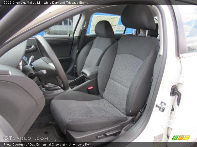 White Diamond Tricoat / Ebony 2012 Chevrolet Malibu LT