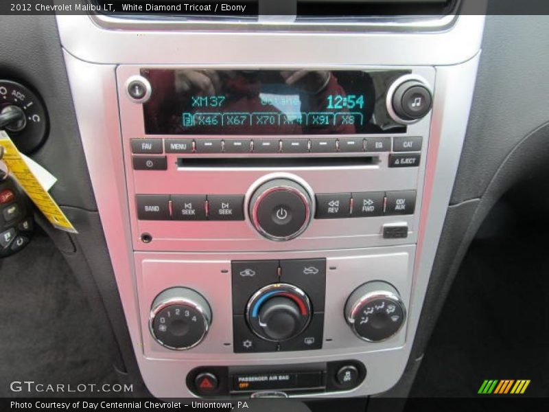 White Diamond Tricoat / Ebony 2012 Chevrolet Malibu LT