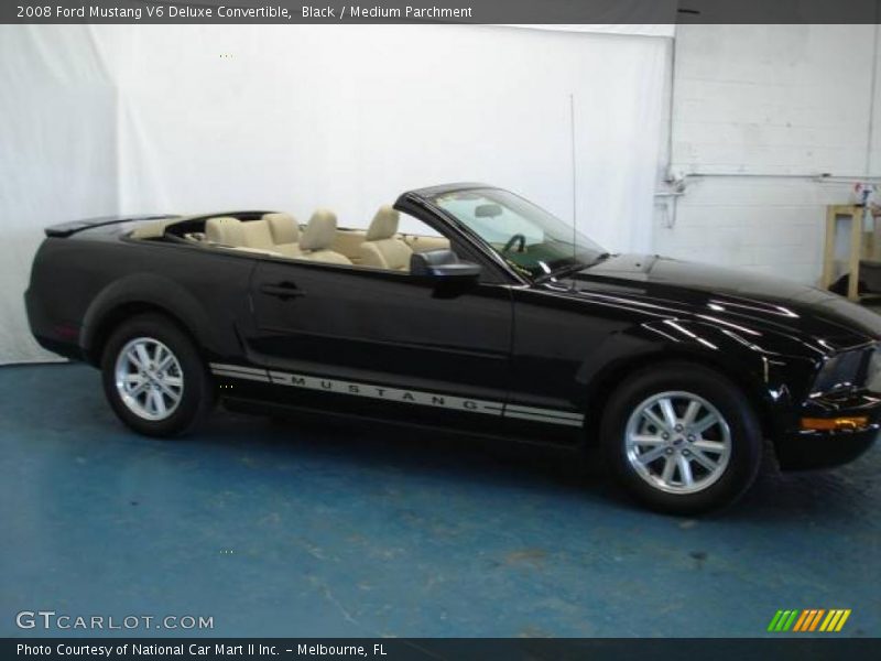 Black / Medium Parchment 2008 Ford Mustang V6 Deluxe Convertible