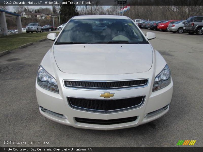 White Diamond Tricoat / Titanium 2012 Chevrolet Malibu LT