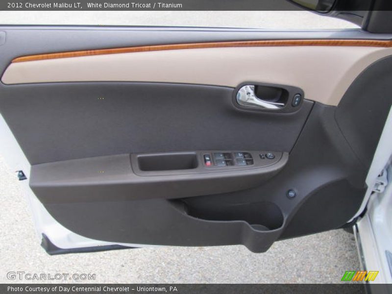 White Diamond Tricoat / Titanium 2012 Chevrolet Malibu LT