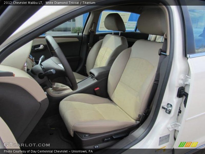 White Diamond Tricoat / Titanium 2012 Chevrolet Malibu LT