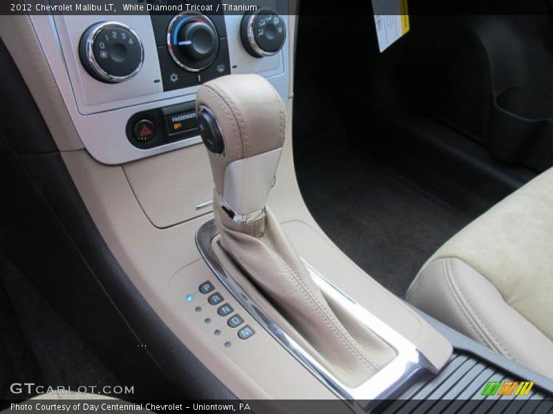 White Diamond Tricoat / Titanium 2012 Chevrolet Malibu LT
