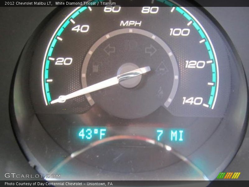 White Diamond Tricoat / Titanium 2012 Chevrolet Malibu LT
