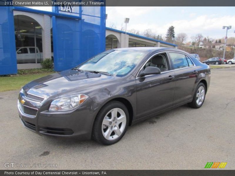 Taupe Gray Metallic / Titanium 2012 Chevrolet Malibu LS