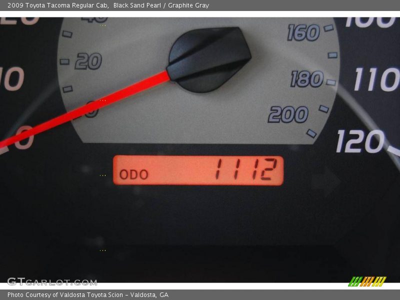Black Sand Pearl / Graphite Gray 2009 Toyota Tacoma Regular Cab