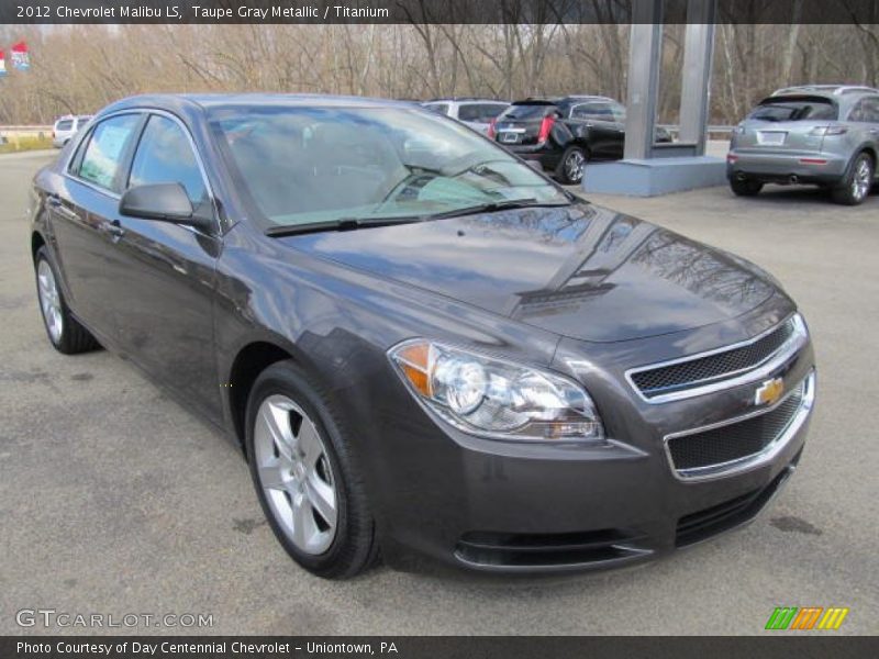 Taupe Gray Metallic / Titanium 2012 Chevrolet Malibu LS