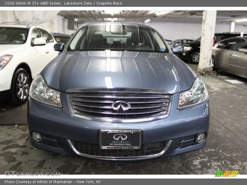 Lakeshore Slate / Graphite Black 2009 Infiniti M 35x AWD Sedan