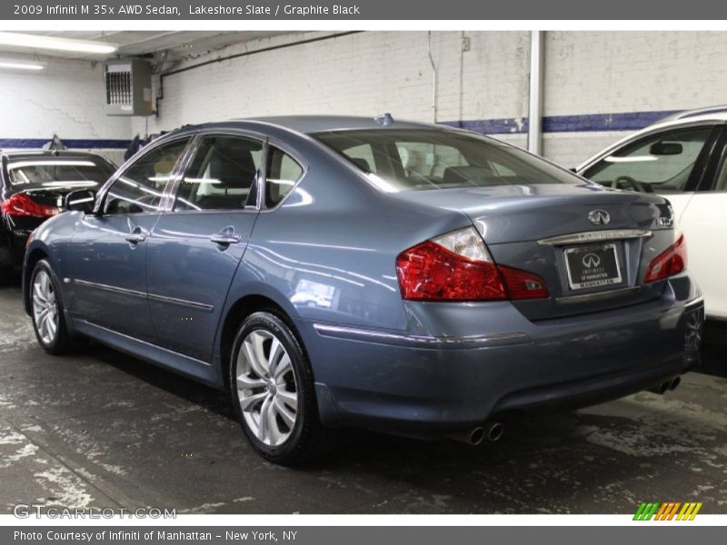 Lakeshore Slate / Graphite Black 2009 Infiniti M 35x AWD Sedan
