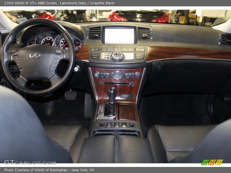 Lakeshore Slate / Graphite Black 2009 Infiniti M 35x AWD Sedan