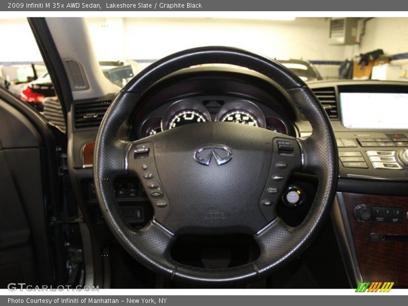 Lakeshore Slate / Graphite Black 2009 Infiniti M 35x AWD Sedan