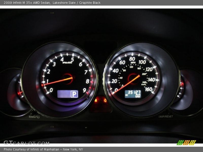 Lakeshore Slate / Graphite Black 2009 Infiniti M 35x AWD Sedan