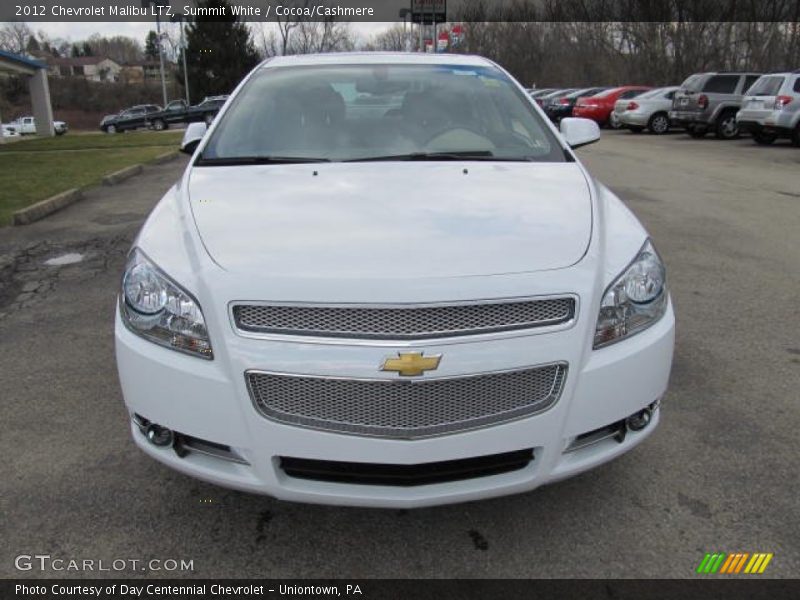 Summit White / Cocoa/Cashmere 2012 Chevrolet Malibu LTZ