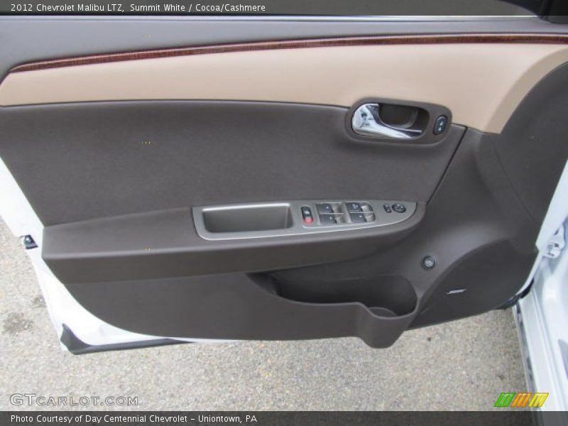 Summit White / Cocoa/Cashmere 2012 Chevrolet Malibu LTZ
