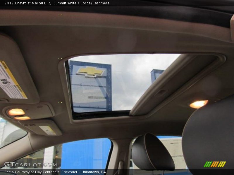 Summit White / Cocoa/Cashmere 2012 Chevrolet Malibu LTZ