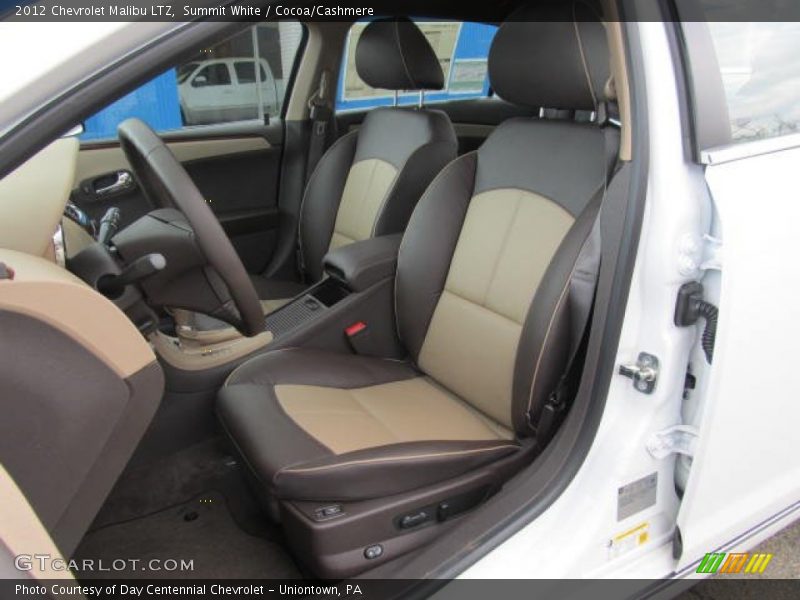 Summit White / Cocoa/Cashmere 2012 Chevrolet Malibu LTZ