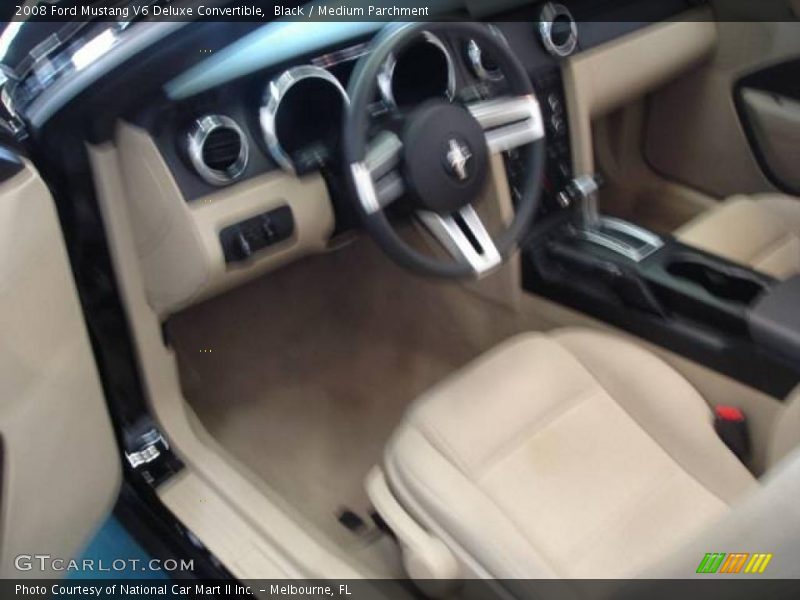 Black / Medium Parchment 2008 Ford Mustang V6 Deluxe Convertible