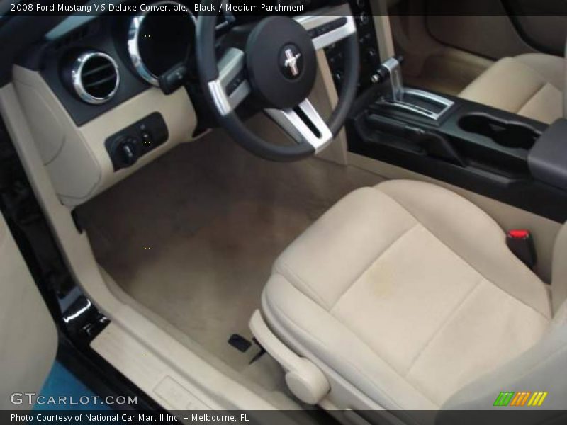 Black / Medium Parchment 2008 Ford Mustang V6 Deluxe Convertible