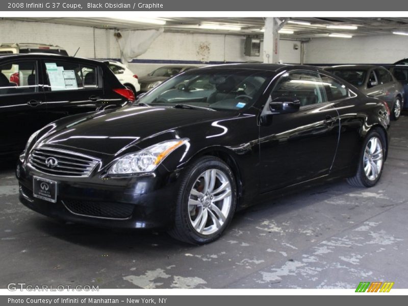 Black Obsidian / Graphite 2008 Infiniti G 37 Coupe