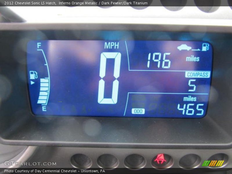  2012 Sonic LS Hatch LS Hatch Gauges