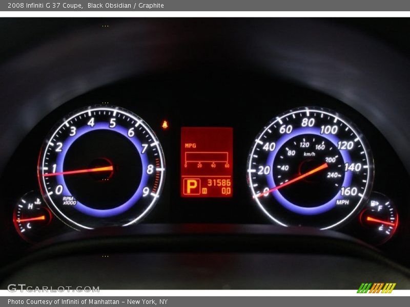 Black Obsidian / Graphite 2008 Infiniti G 37 Coupe