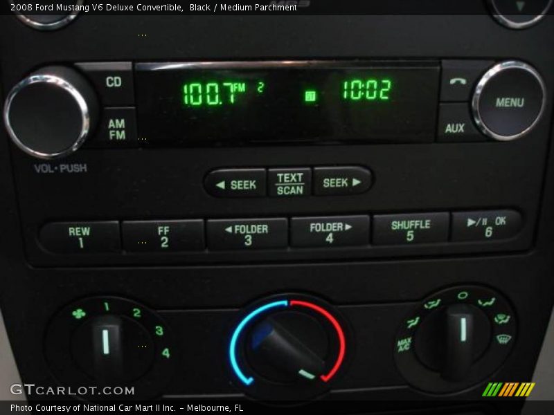 Black / Medium Parchment 2008 Ford Mustang V6 Deluxe Convertible