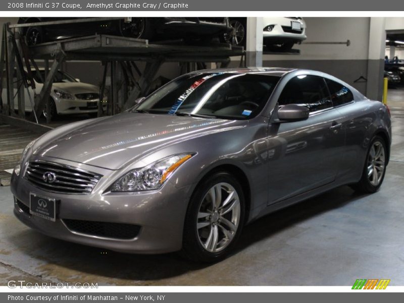 Amethyst Graphite Gray / Graphite 2008 Infiniti G 37 Coupe