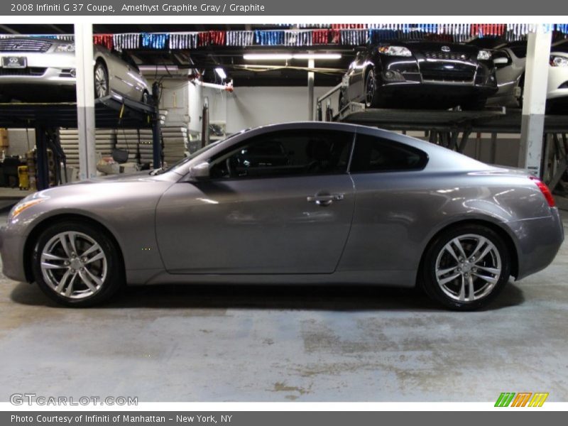 Amethyst Graphite Gray / Graphite 2008 Infiniti G 37 Coupe