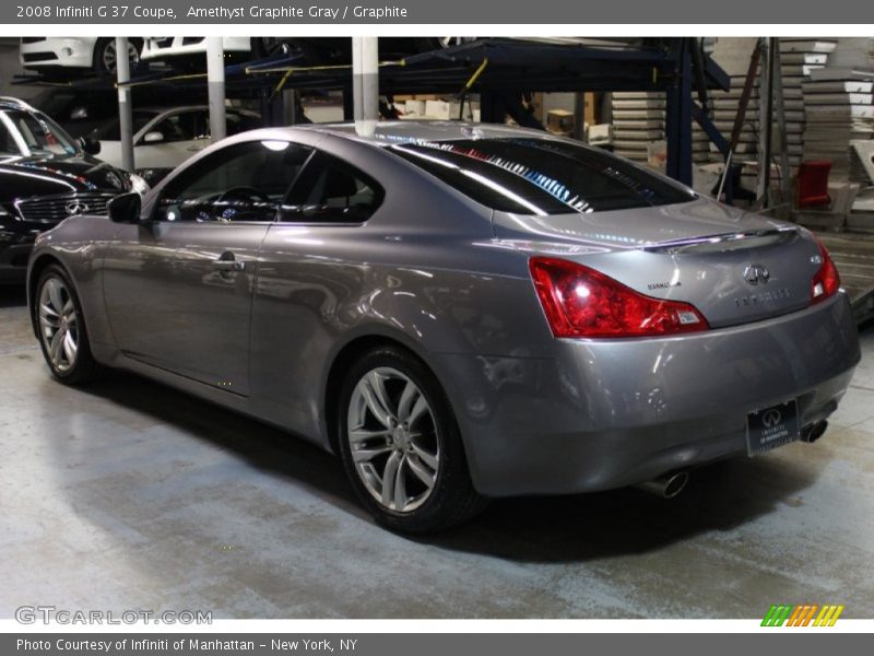 Amethyst Graphite Gray / Graphite 2008 Infiniti G 37 Coupe