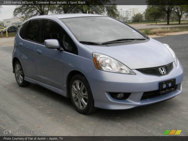 Tidewater Blue Metallic / Sport Black 2009 Honda Fit Sport