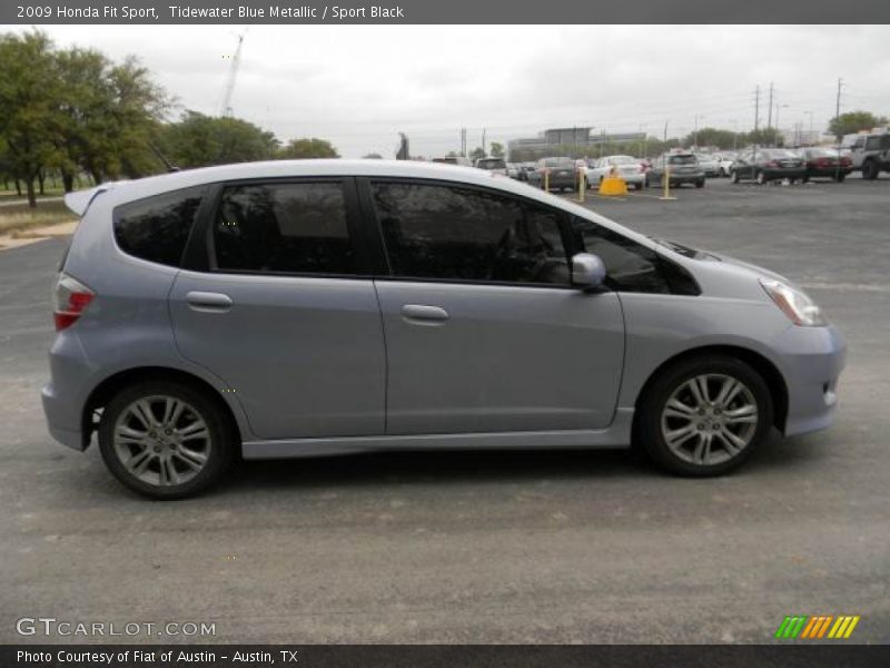 Tidewater Blue Metallic / Sport Black 2009 Honda Fit Sport