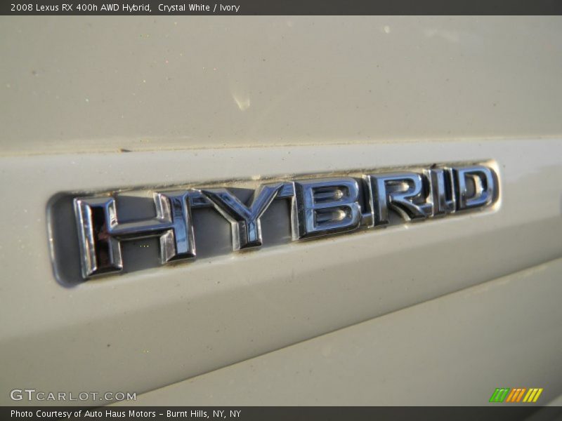 Crystal White / Ivory 2008 Lexus RX 400h AWD Hybrid