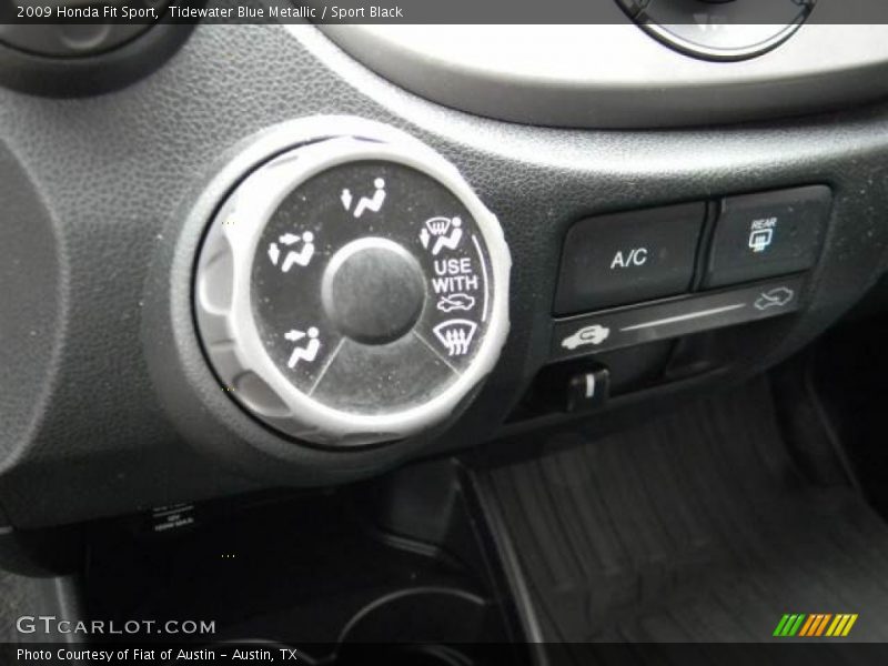 Tidewater Blue Metallic / Sport Black 2009 Honda Fit Sport