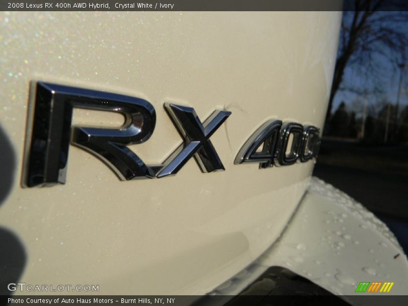 Crystal White / Ivory 2008 Lexus RX 400h AWD Hybrid