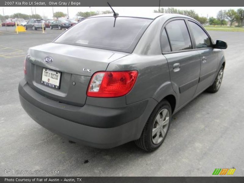 Olive Gray / Beige 2007 Kia Rio LX Sedan