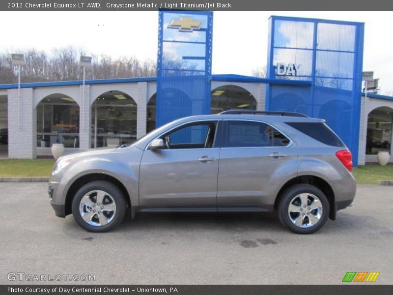 Graystone Metallic / Light Titanium/Jet Black 2012 Chevrolet Equinox LT AWD