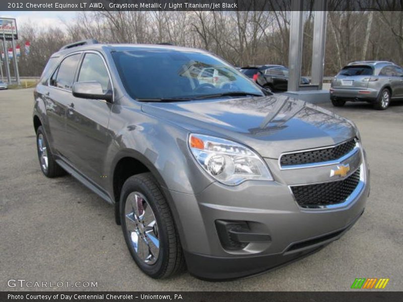 Graystone Metallic / Light Titanium/Jet Black 2012 Chevrolet Equinox LT AWD