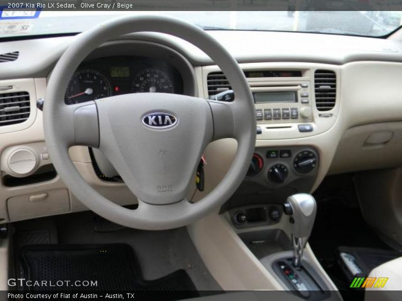 Olive Gray / Beige 2007 Kia Rio LX Sedan