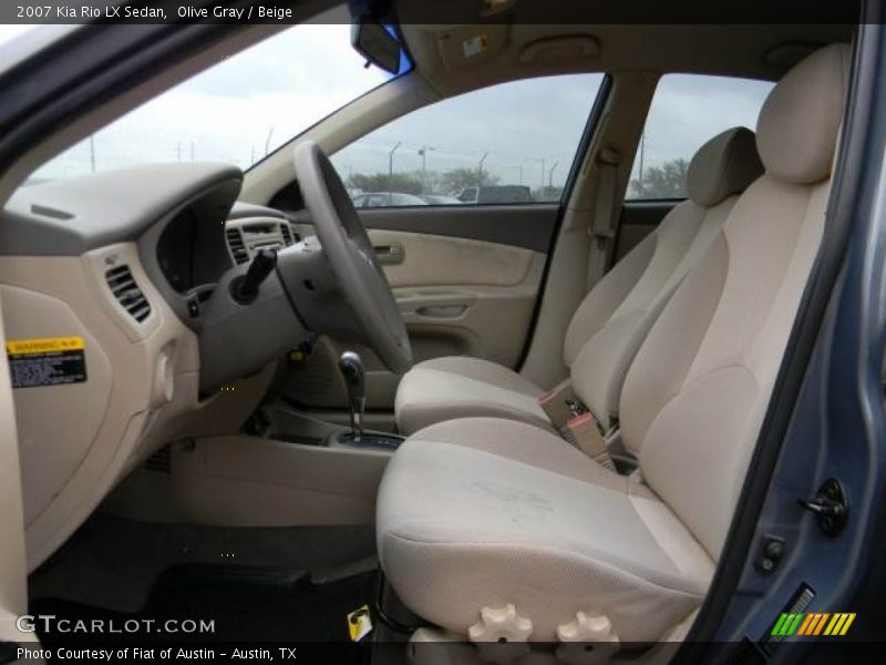 Olive Gray / Beige 2007 Kia Rio LX Sedan