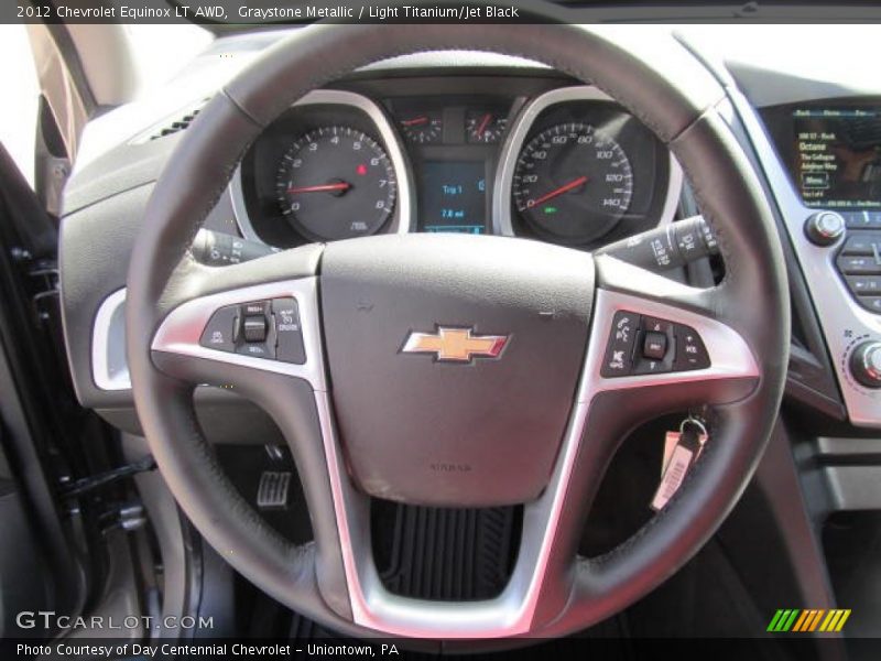 Graystone Metallic / Light Titanium/Jet Black 2012 Chevrolet Equinox LT AWD