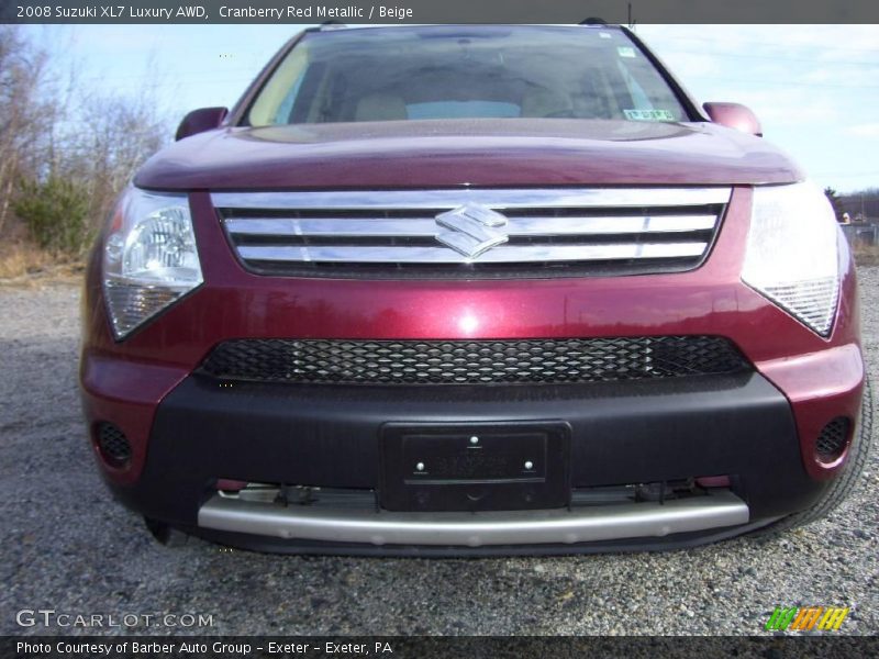 Cranberry Red Metallic / Beige 2008 Suzuki XL7 Luxury AWD
