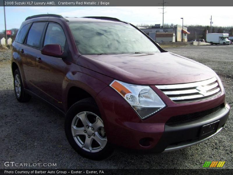 Cranberry Red Metallic / Beige 2008 Suzuki XL7 Luxury AWD
