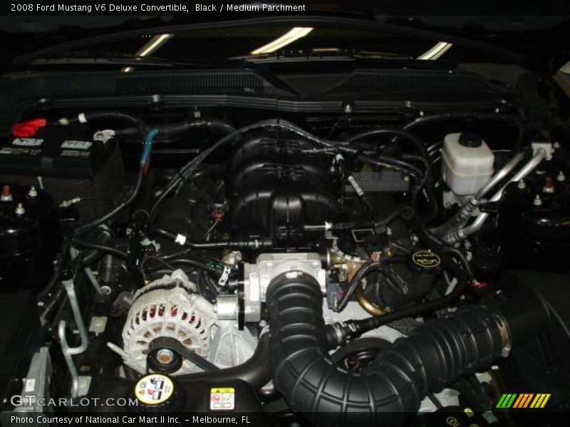 Black / Medium Parchment 2008 Ford Mustang V6 Deluxe Convertible