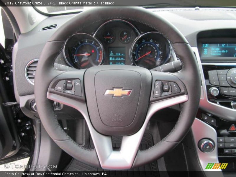 Black Granite Metallic / Jet Black 2012 Chevrolet Cruze LTZ/RS