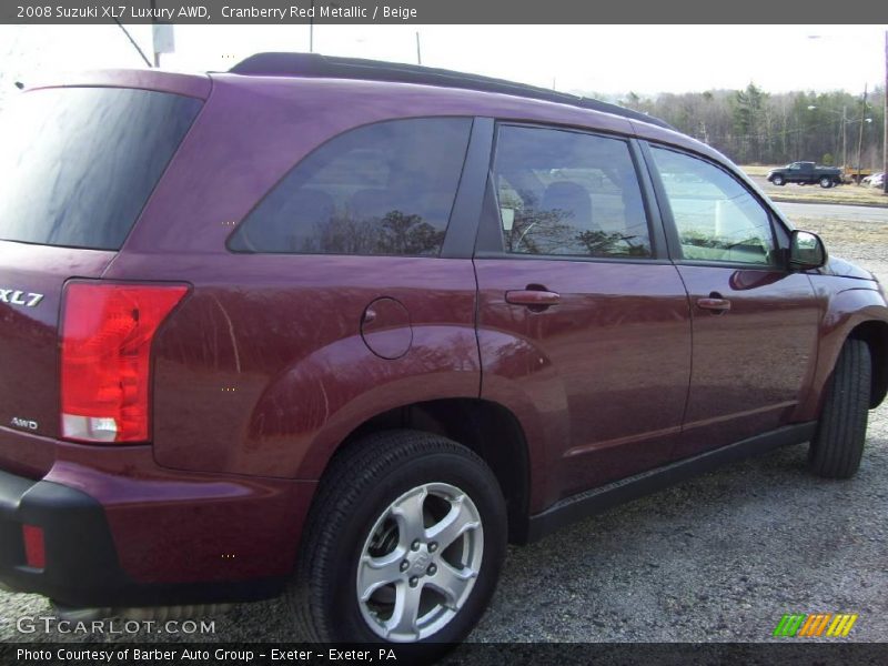 Cranberry Red Metallic / Beige 2008 Suzuki XL7 Luxury AWD